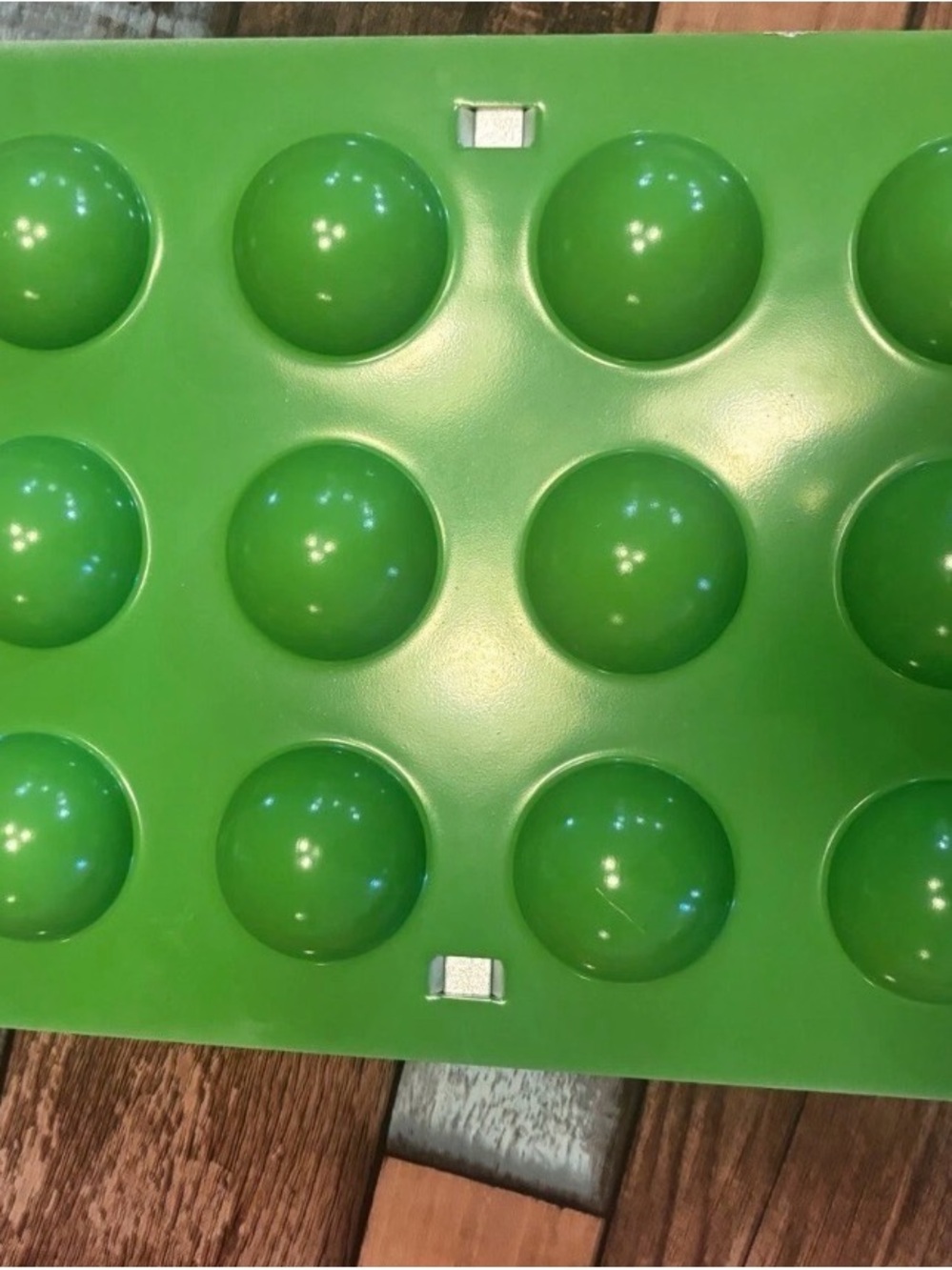 Nordic Ware Green Metal Cake Ball Tray - 12 Cavities